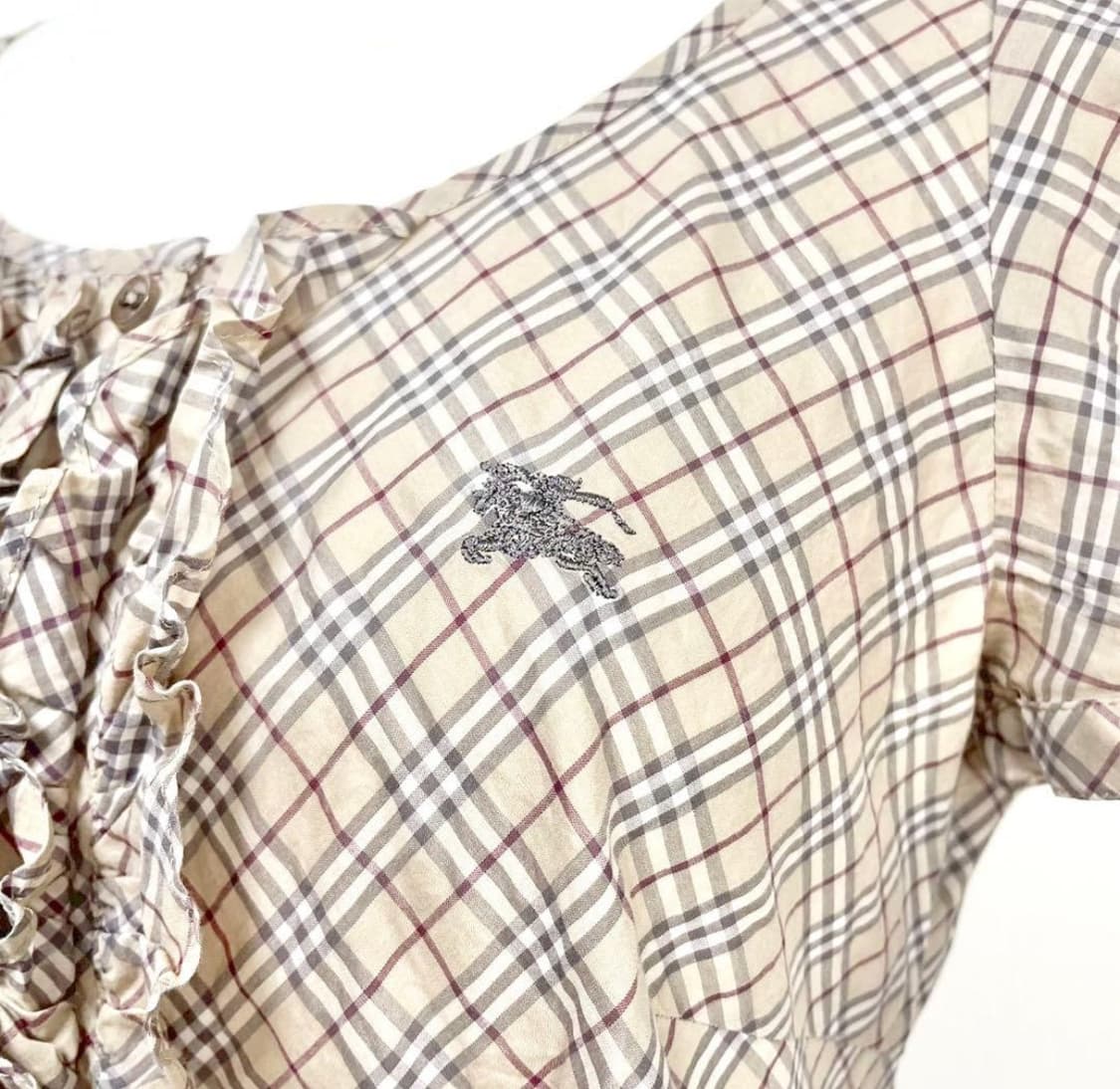 버버리 블루라벨 노바체크 프릴 원피스 상품이미지4