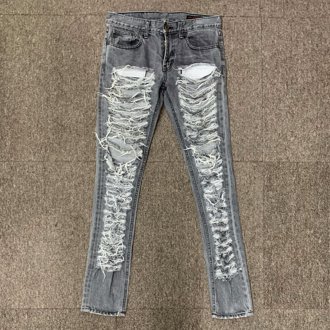 [31] Dot & Stripe De Paul 펑키 디스트로이드 진 상품이미지3