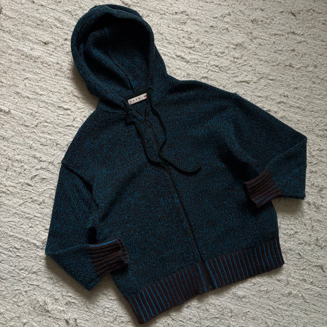 MARNI x UNIQLO 믹스 컬러 얀 풀짚 후드 상품이미지6