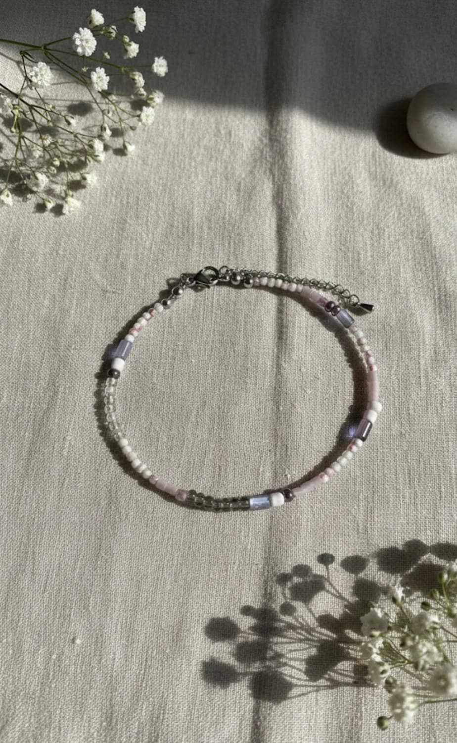 라이트 스톤 파스텔 비즈 팔찌 상품이미지2