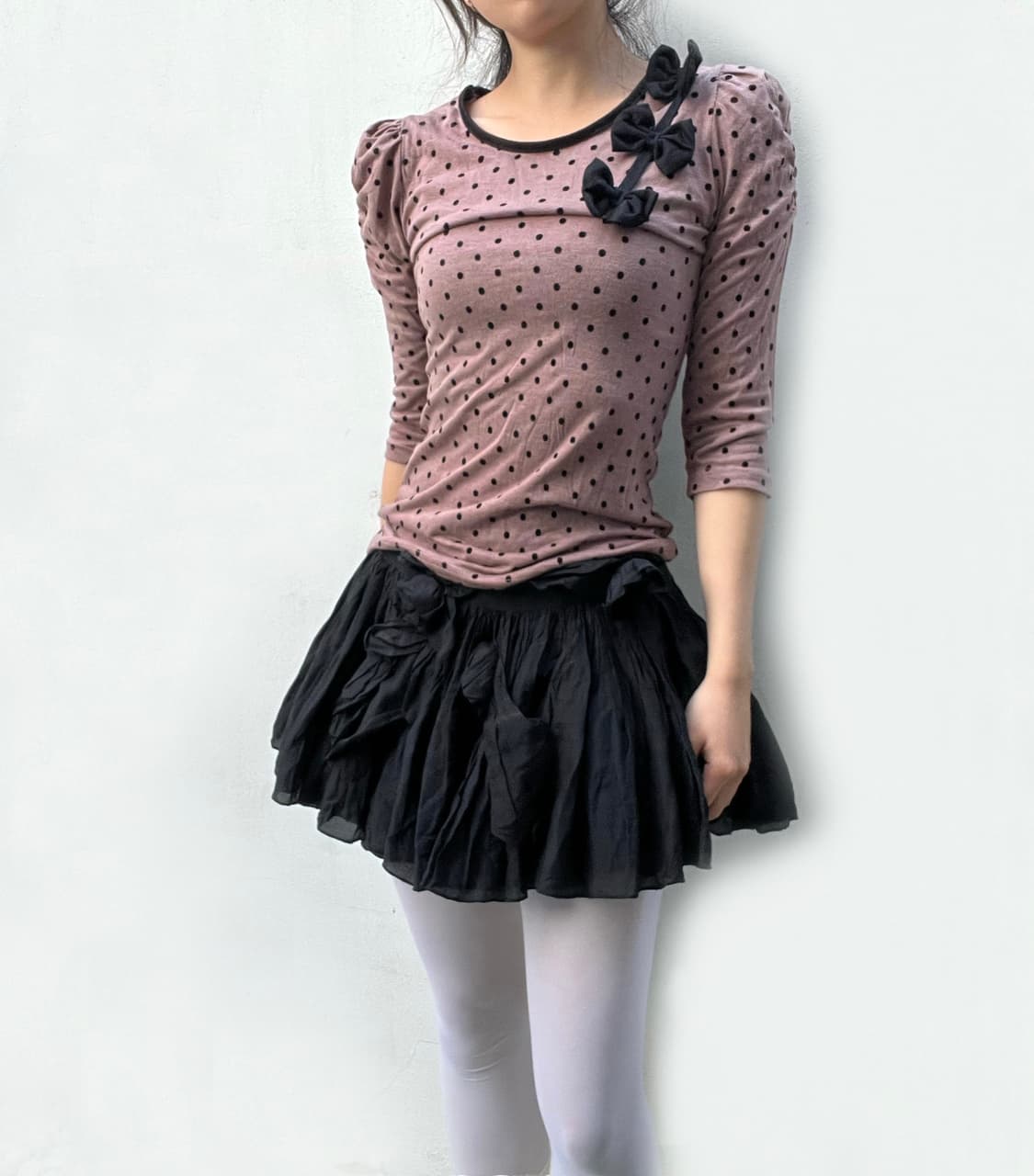 Corsage Pompom Skirt 상품이미지4