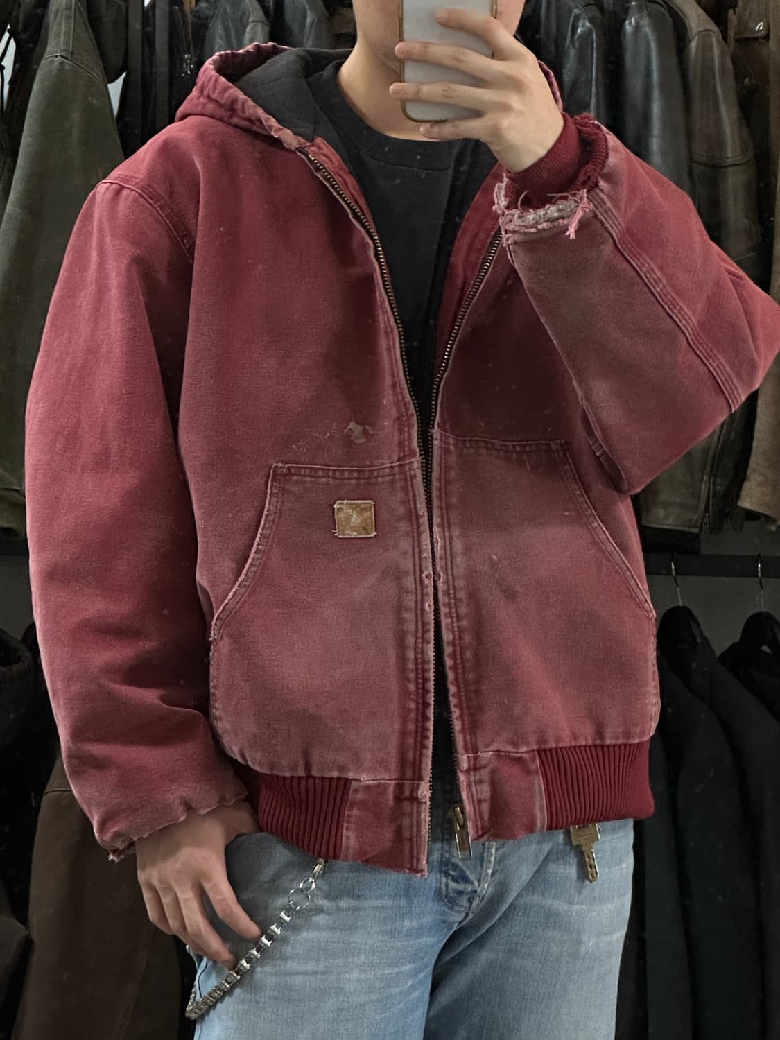 OG 칼하트 J130 액티브 자켓 칼하트 DKR 하드에이징 상품이미지3