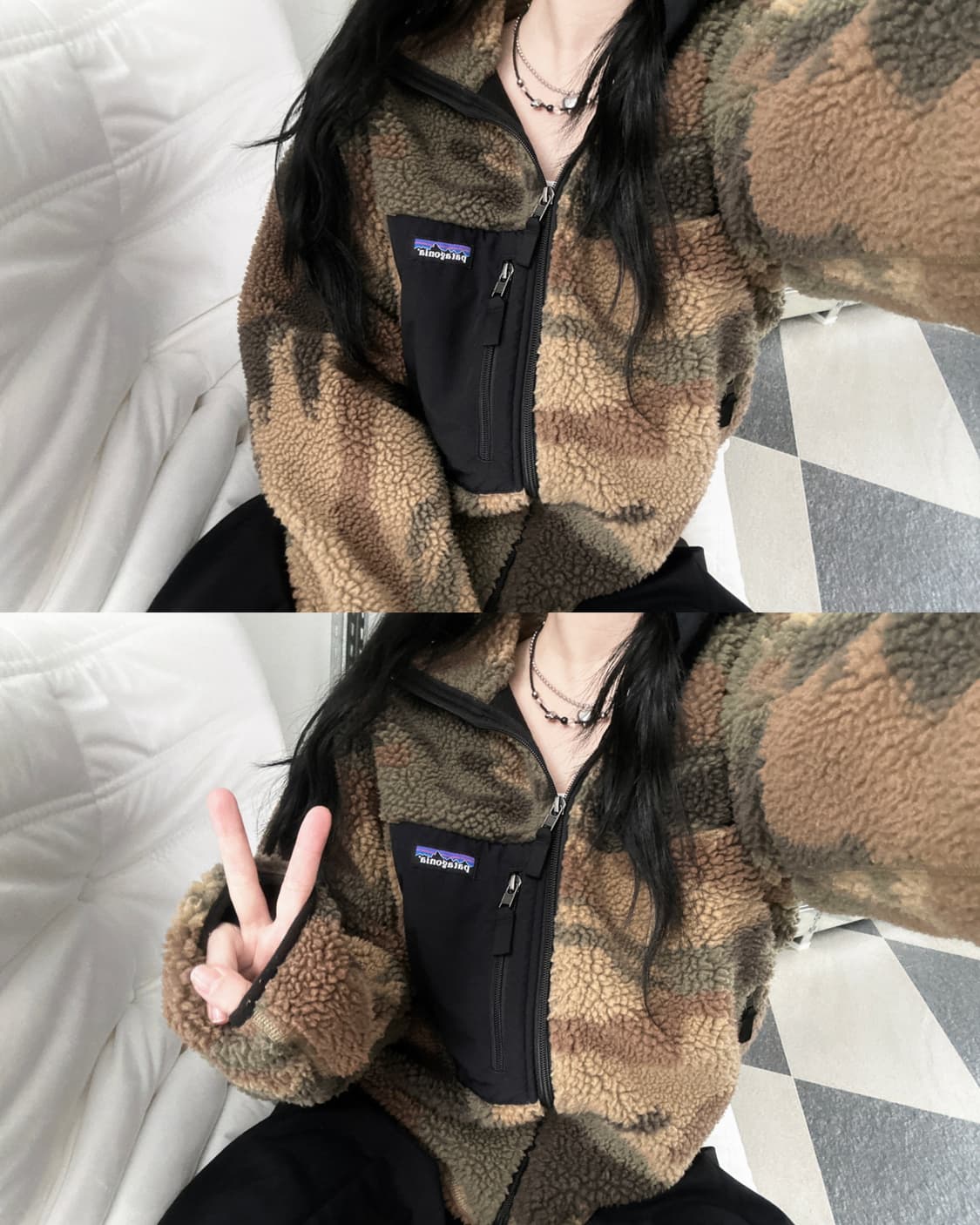 파타고니아 클래식 레트로X 카모 플리스 집업 상품이미지9