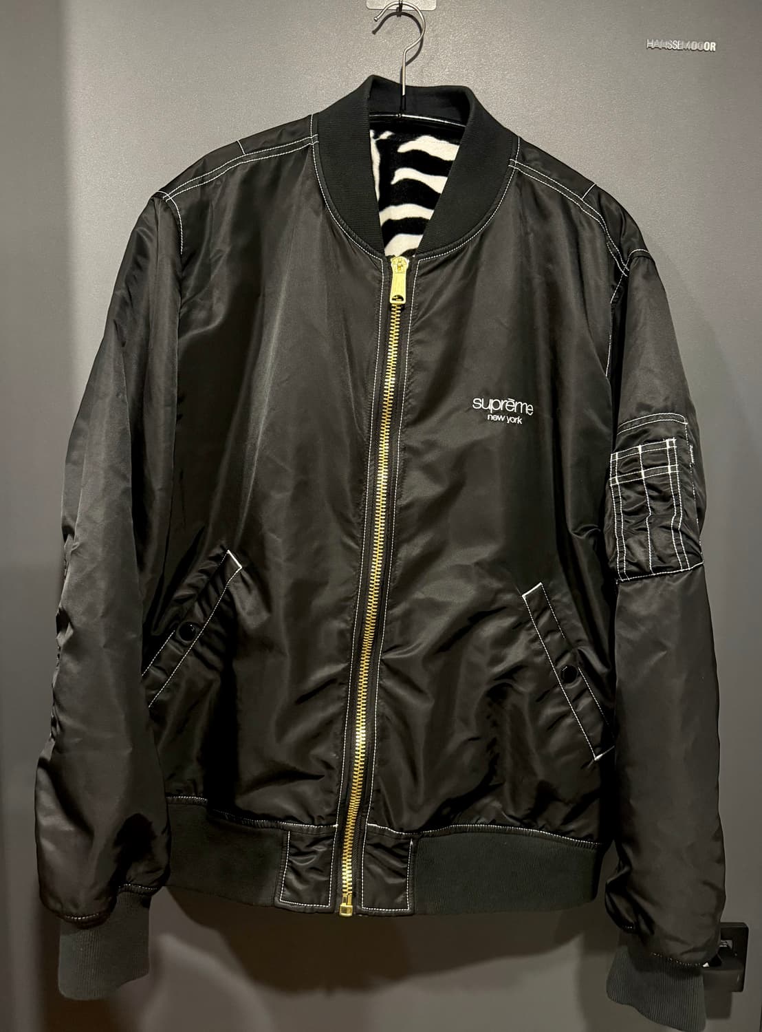 (XL) 슈프림 17SS 콘트라스트 스티치 리버시블 MA-1 마원 자켓 상품이미지1