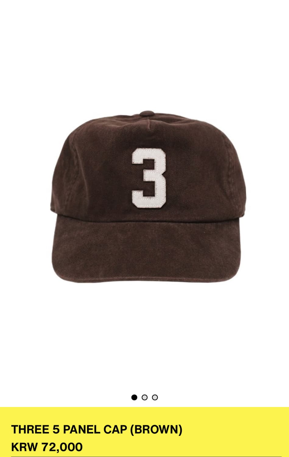 컬렉트 피시스 three 5 panel cap 상품이미지1