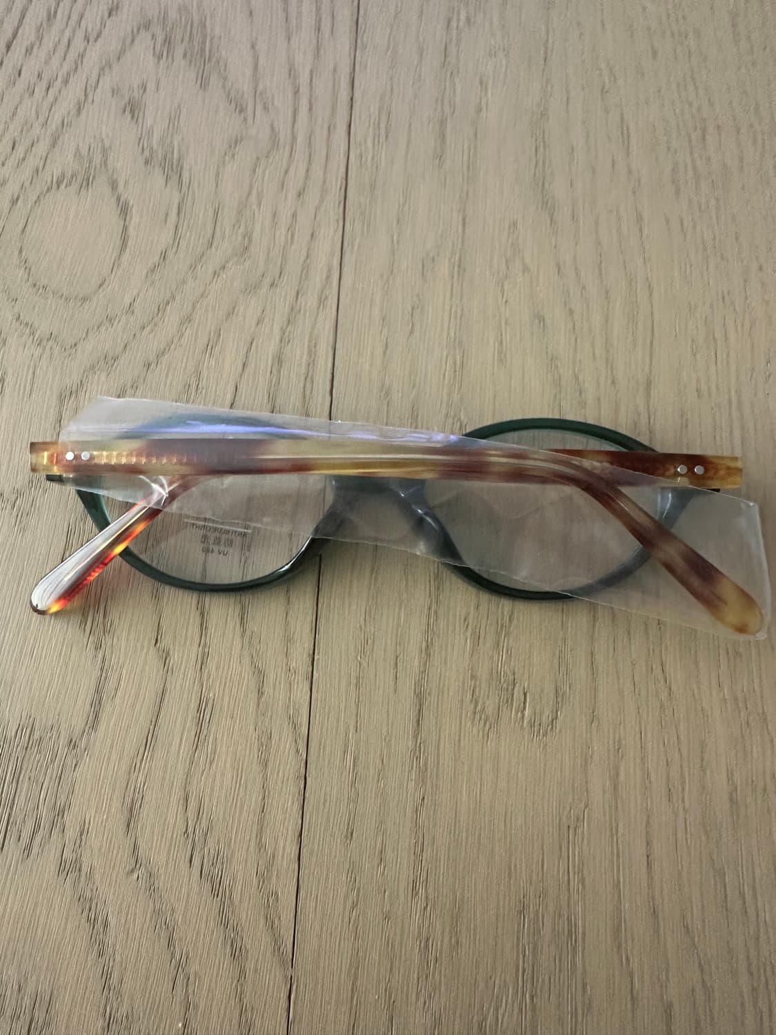 Y2K 그린/호피 라운드 안경 상품이미지3