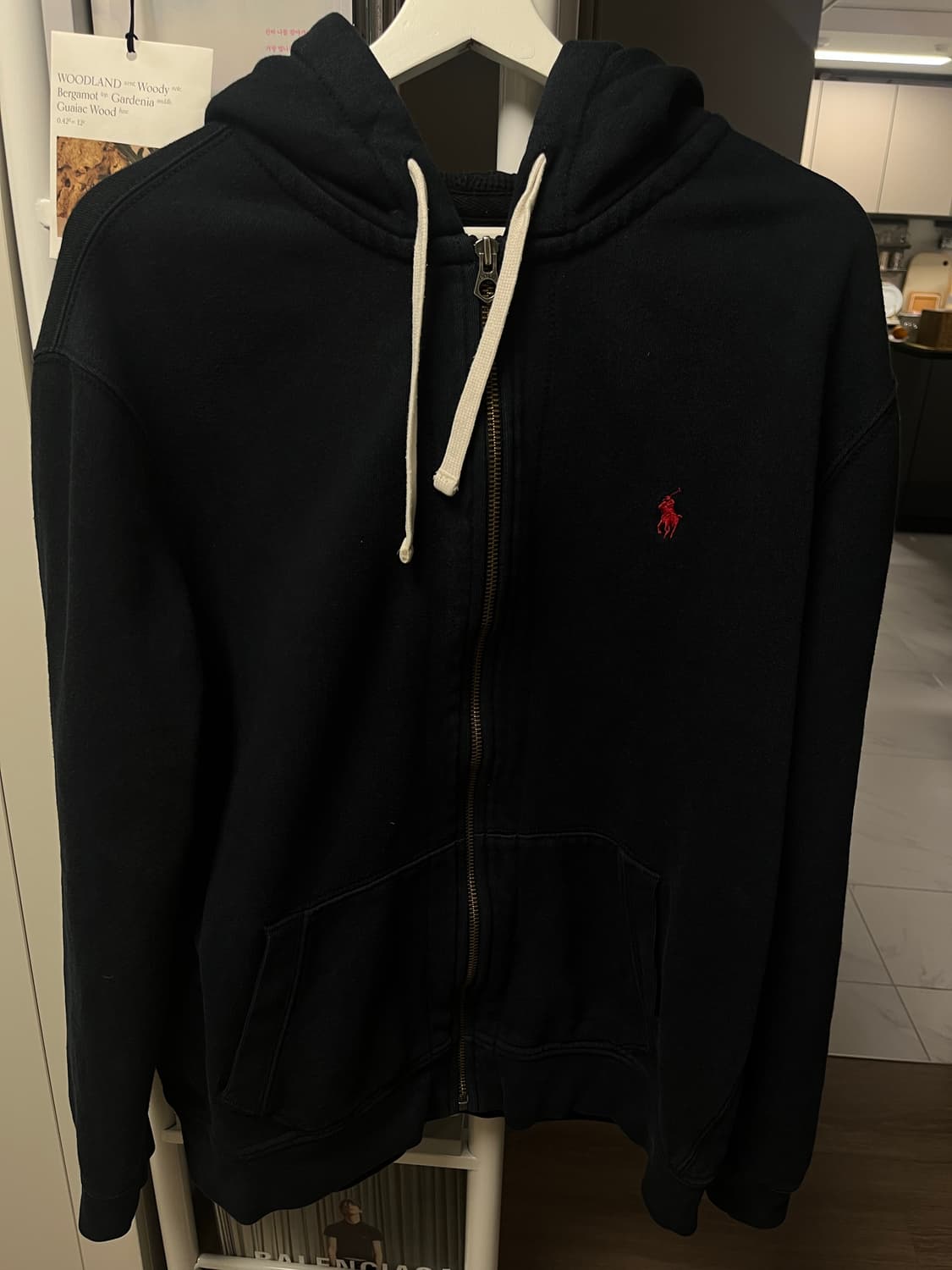 폴로 랄프로렌 블랙 후드집업 상품이미지1