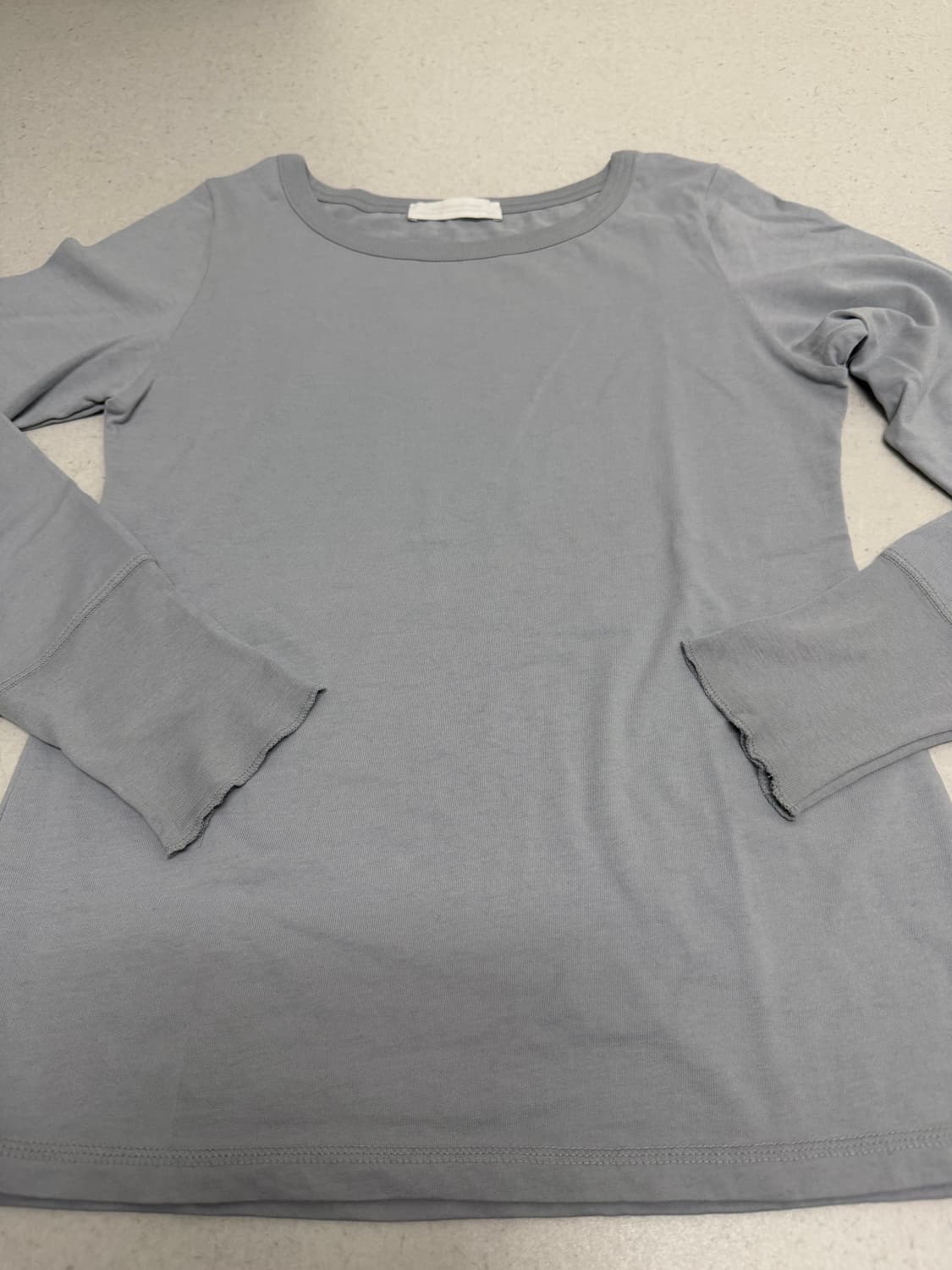 낫띵에브리띵 SNUG LONG SLEEVE TOP IN LIGHT BLU 상품이미지4