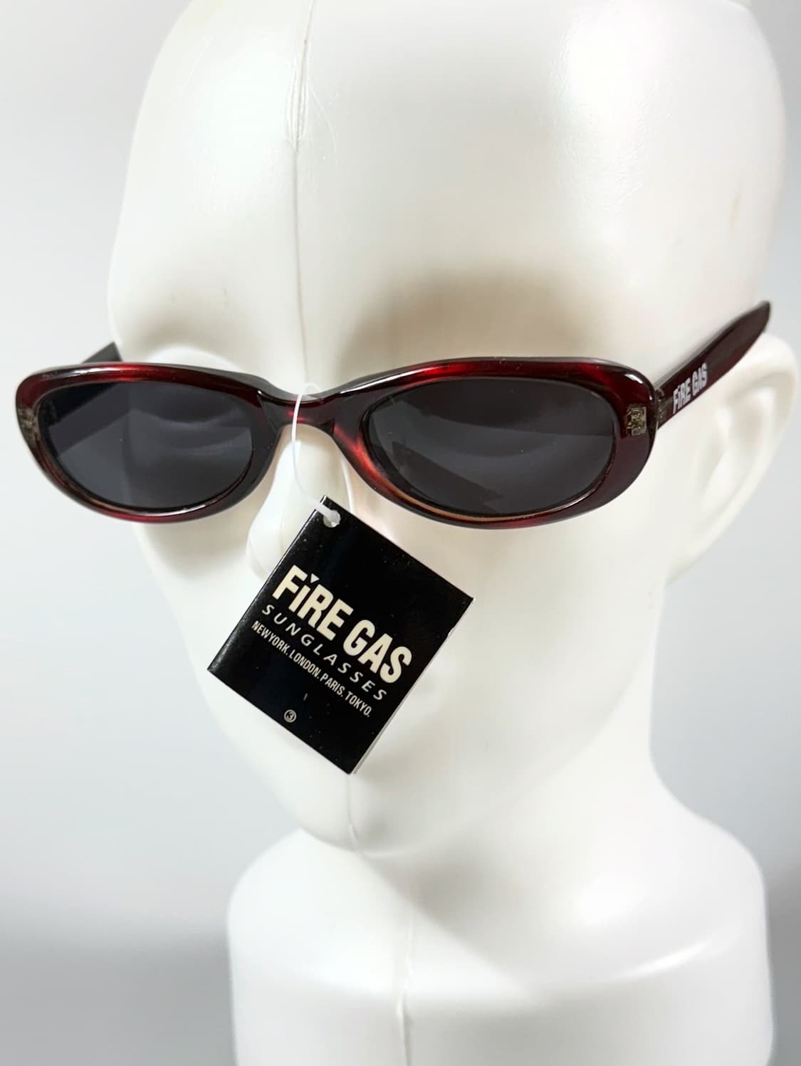 90s FIRE GAS 레드 볼드스퀘어 빈티지 데드스탁 선글라스 상품이미지8