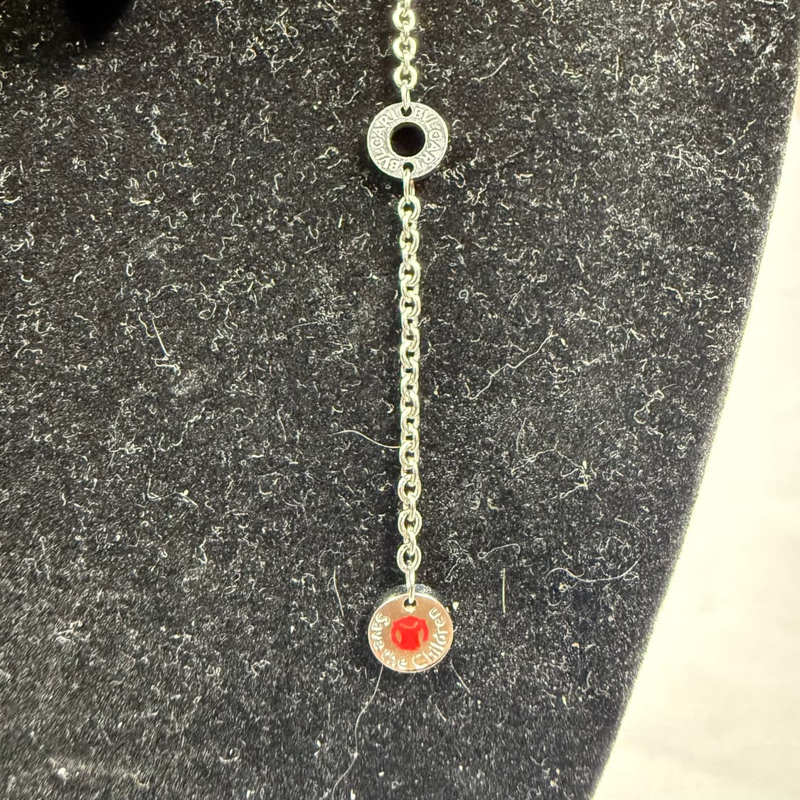 [실버&블랙 컬러] 불가리 세이브 더 칠드런 네클리스 목걸이 상품이미지6