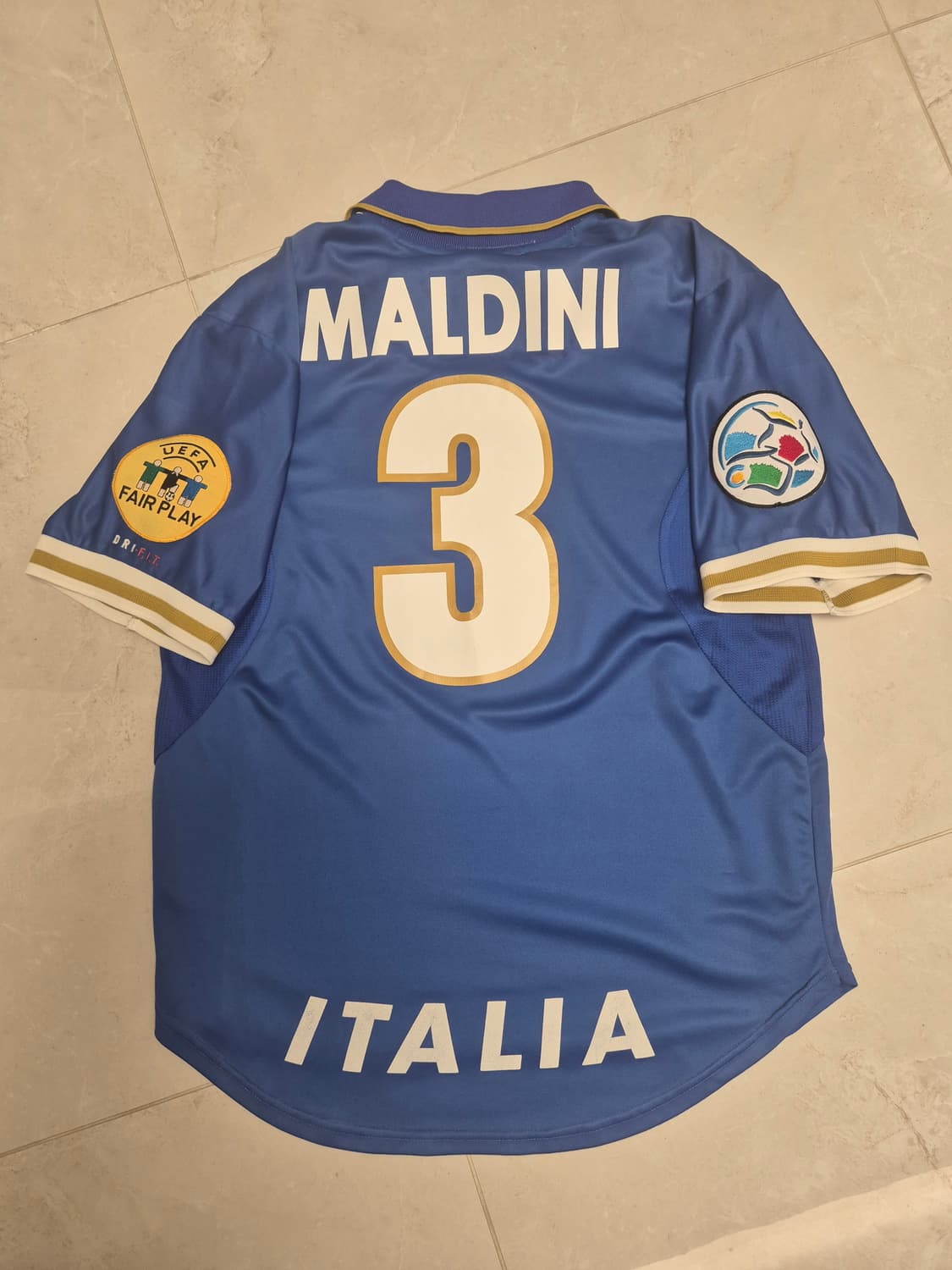 96-97 이탈리아 홈 말디니 정품 축구 유니폼  상품이미지4