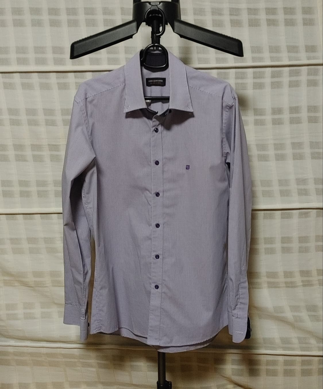 (LOUIS QUATORZE) 루이까또즈 퍼플 체크 셔츠 100 (슬림) 상품이미지1
