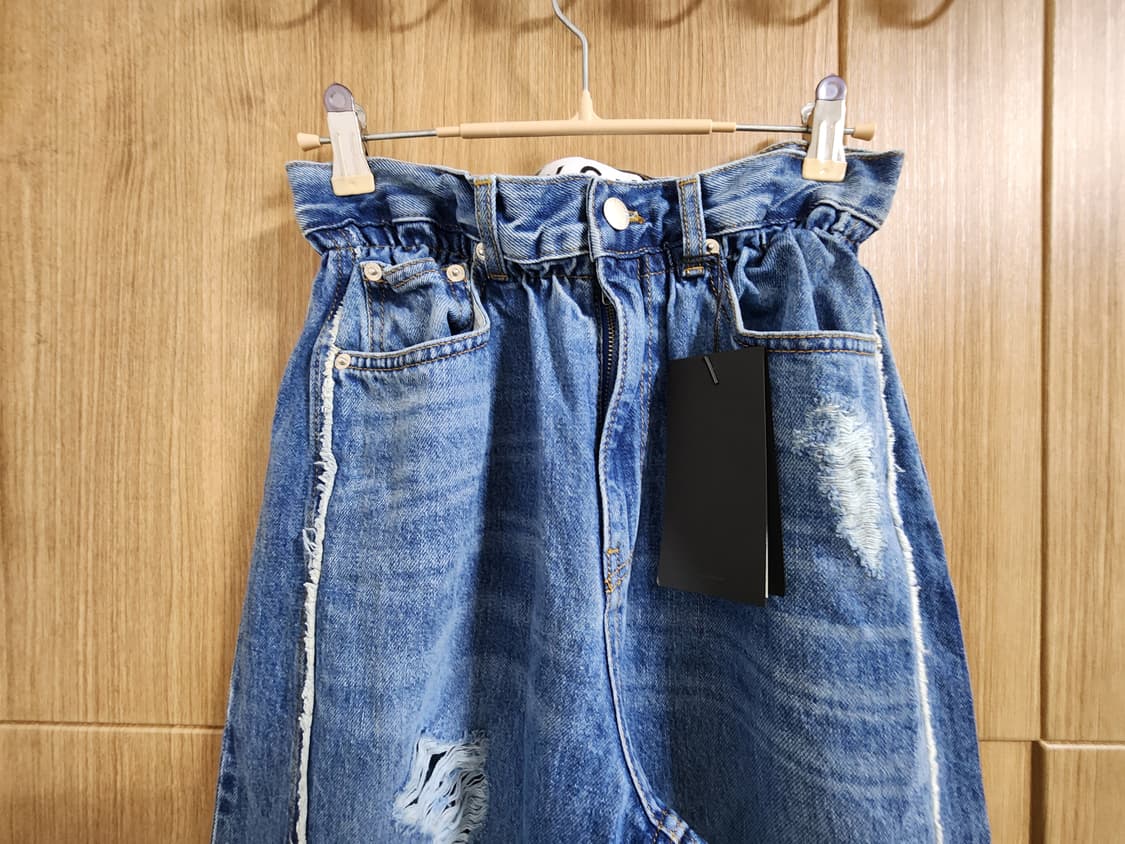 (XS)여성 YCH 와이드 데님 팬츠 청바지 상품이미지3