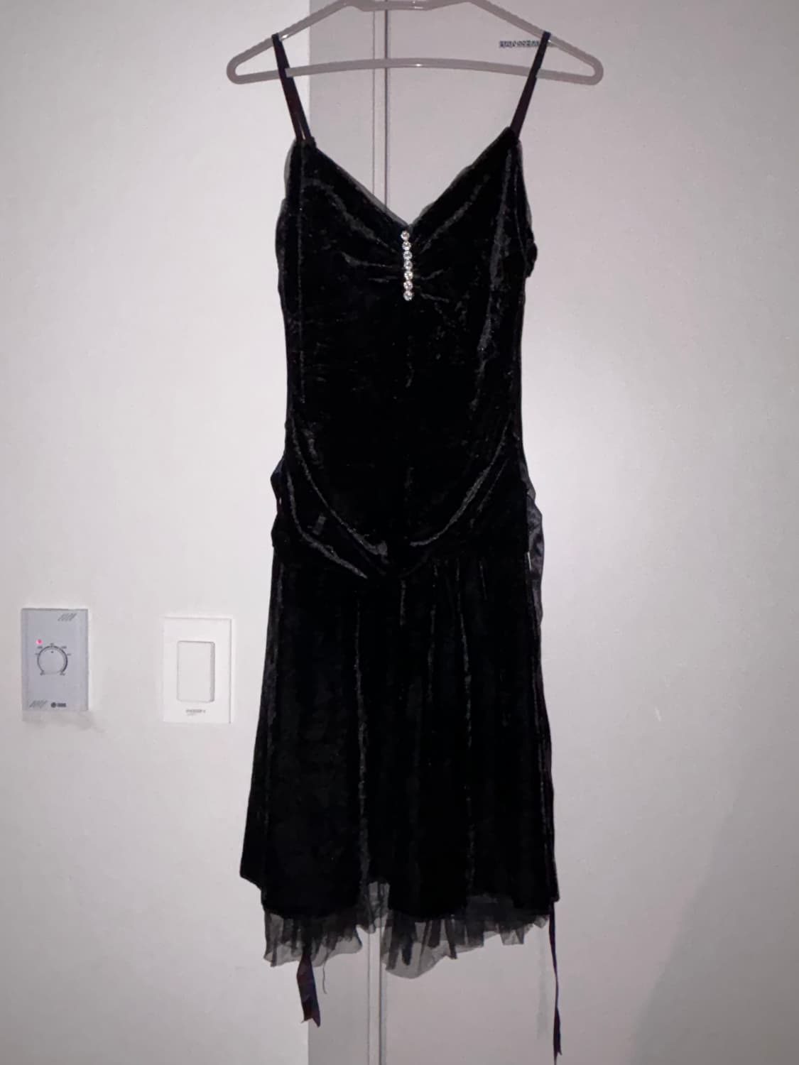 벨벳 원피스 공겜여주 고스 고딕 기본템 상품이미지2