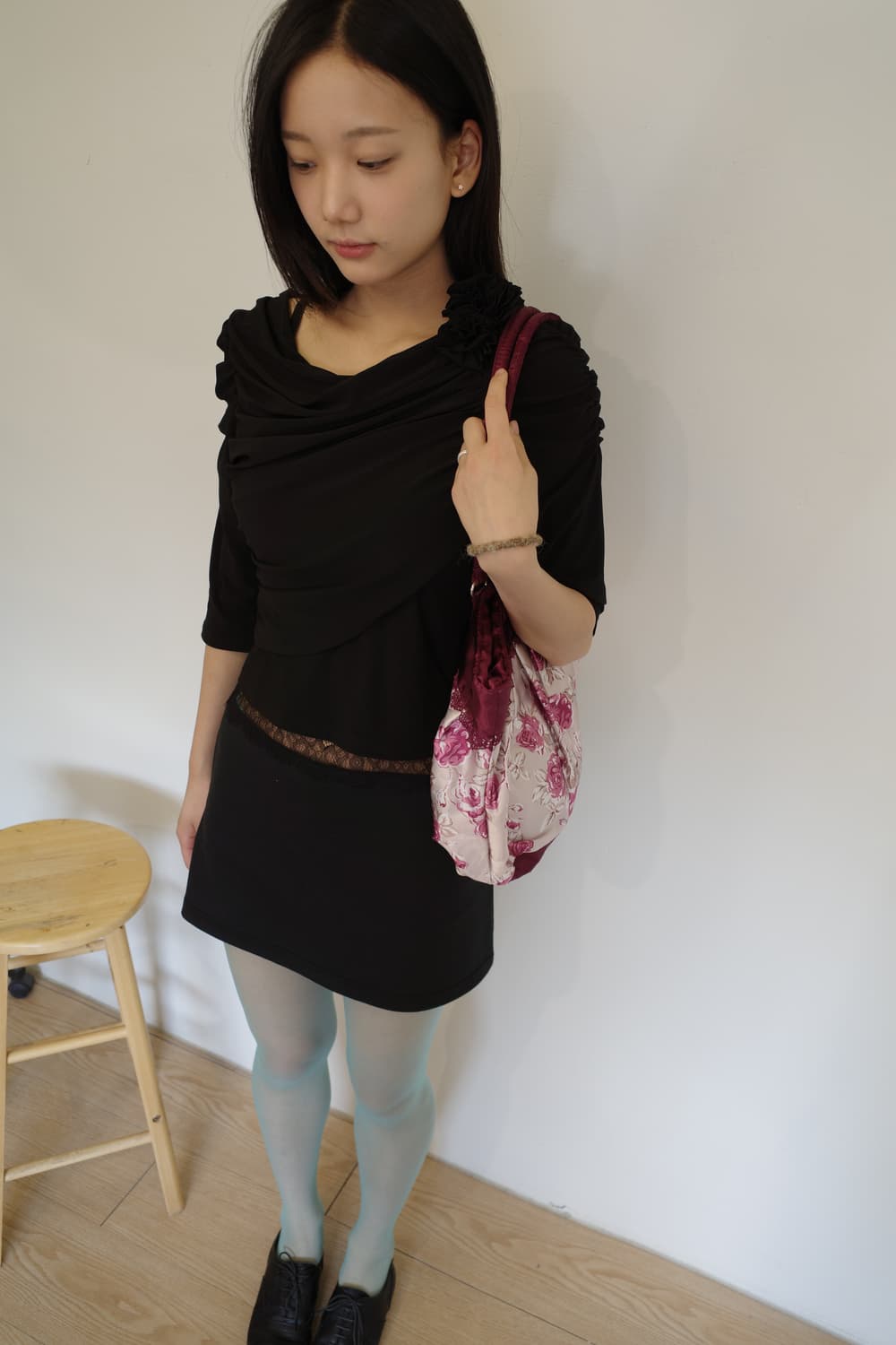 flower shirring T-shirt 상품이미지5