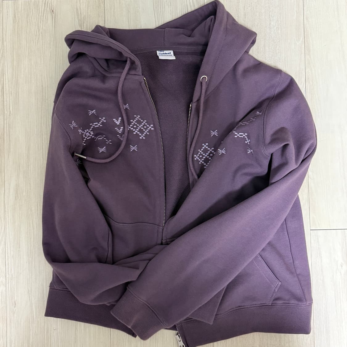 더콜디스트모먼트 nordic hooded zip-up (purple) 상품이미지2