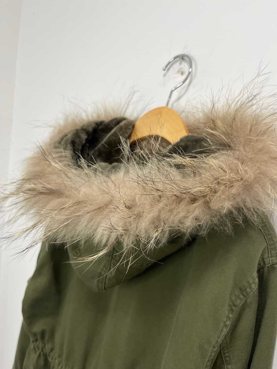 Lowrys Farm 모리걸 벌룬핏 퍼후드 야상 자켓 상품이미지8