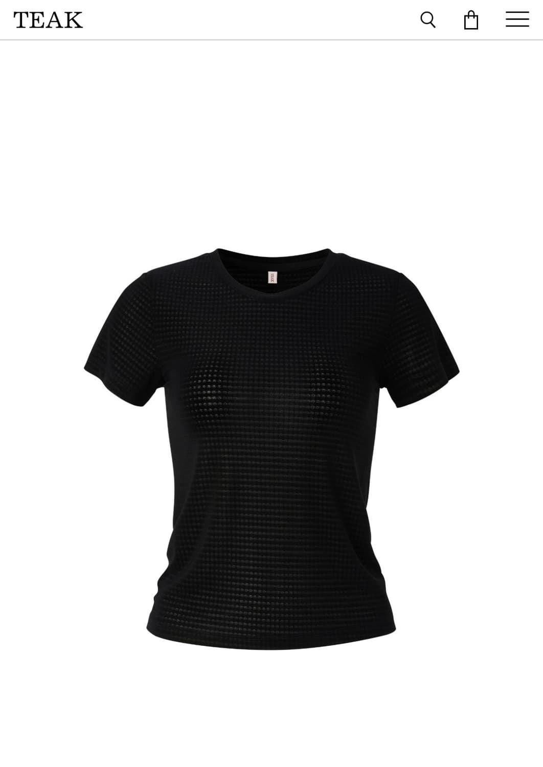 Teak slim dot t-shirt (s) 상품이미지3
