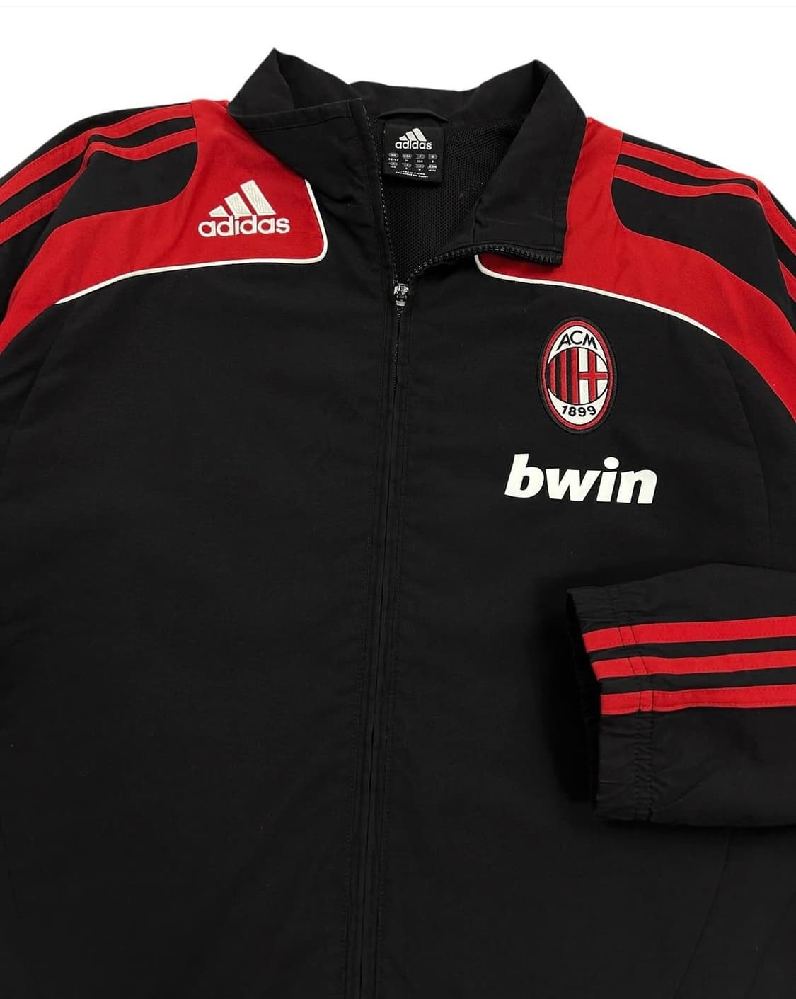 (L) 해외판 아디다스 08-09 AC밀란 삼선 시그니처 바람막이 상품이미지2