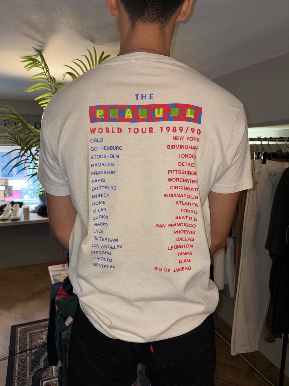 89-90‘s Paul McCartney world tour T-sh 상품이미지9