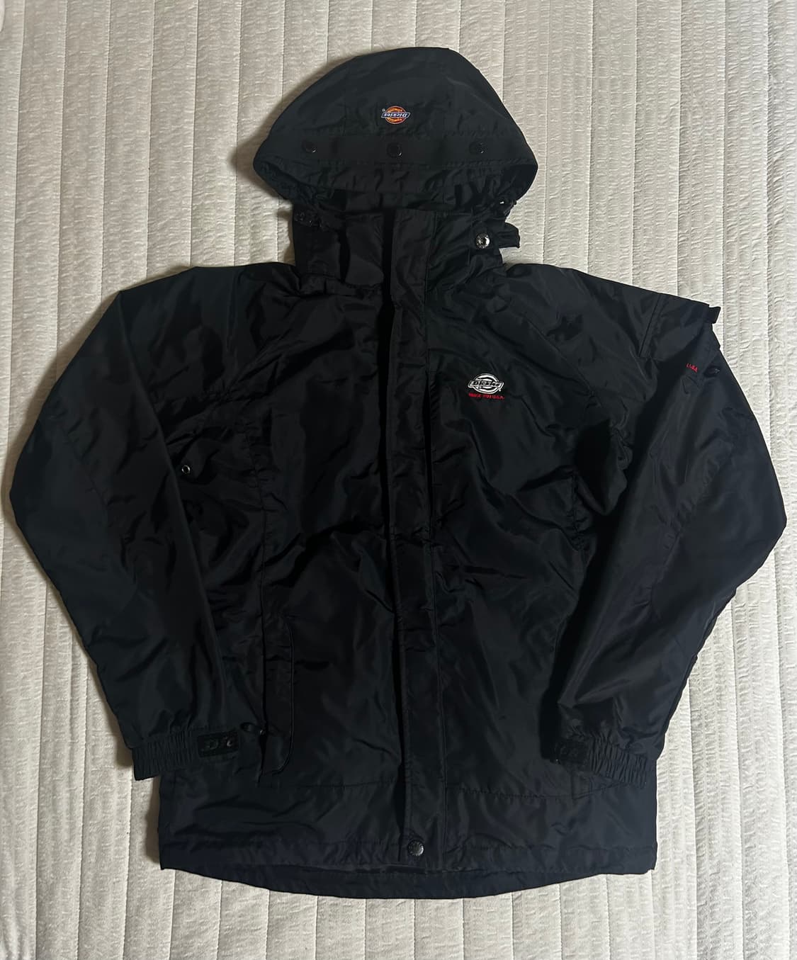 디키즈 후드 바람막이 자켓 블랙 (S) 상품이미지1