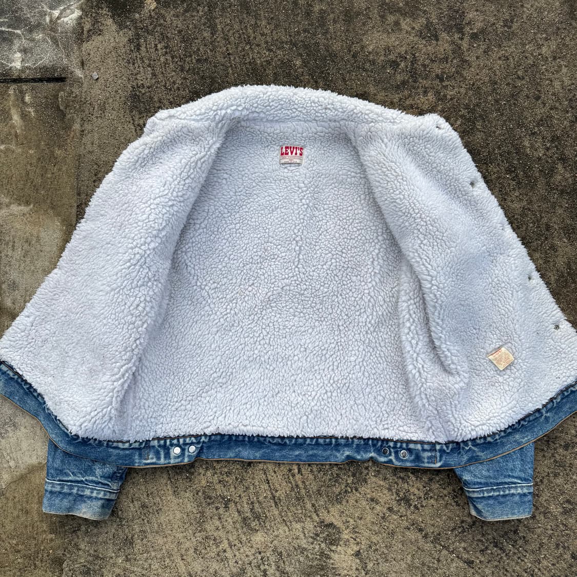 [XL] 80s Levis 리바이스 셰르파 데님 자켓 상품이미지3
