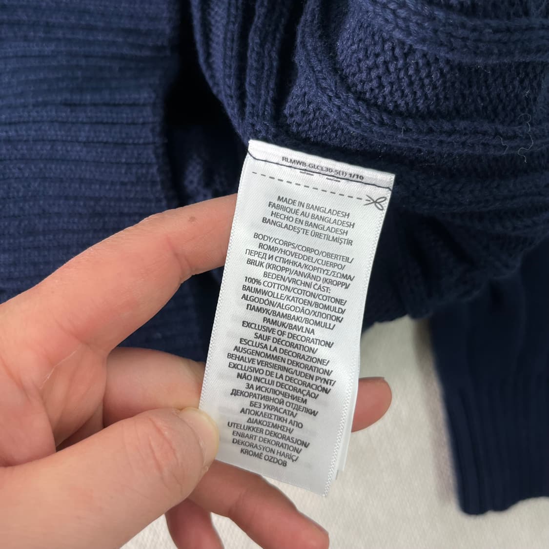 100 폴로랄프로렌 신형 꽈배기 반집업 니트 상품이미지6