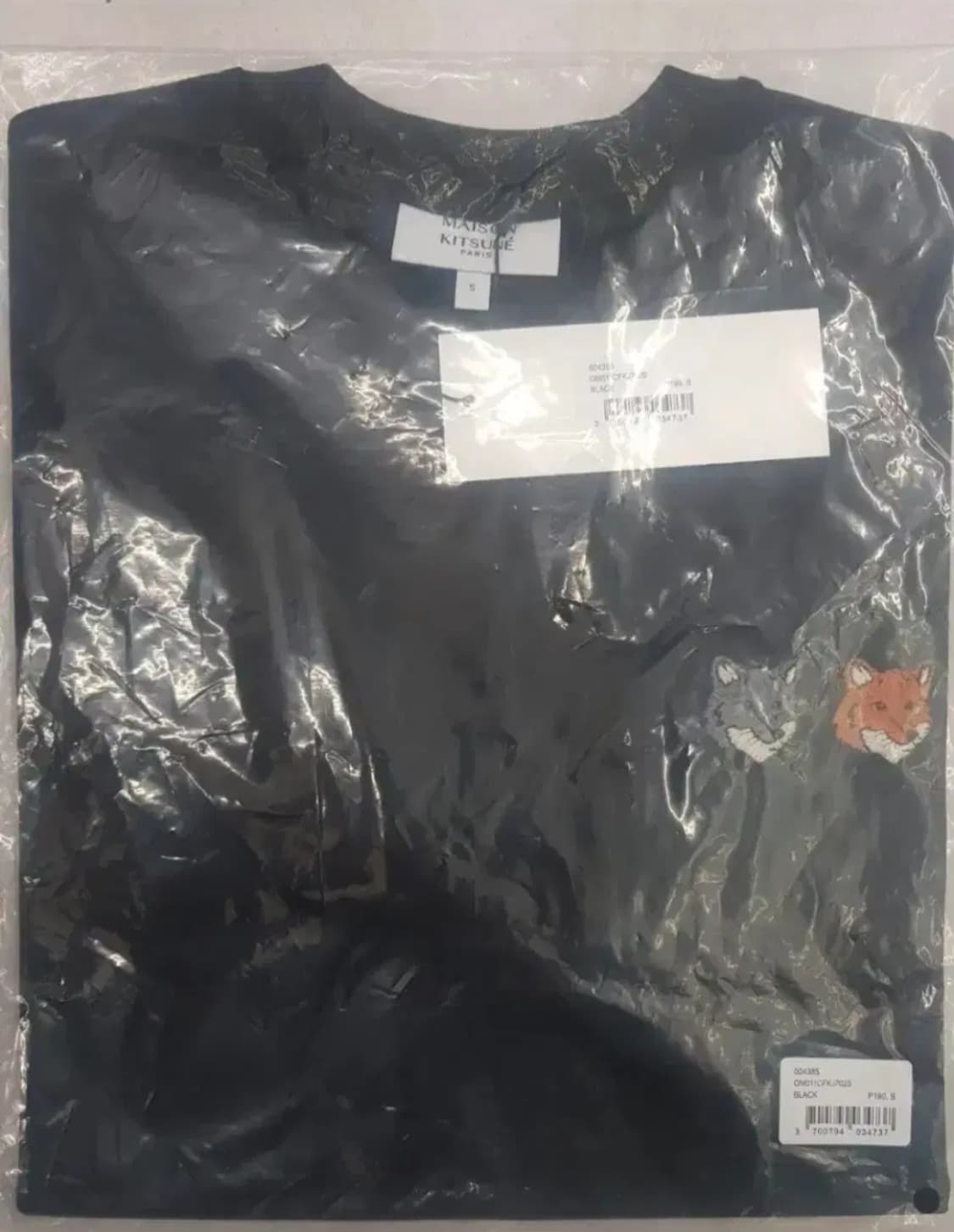 메종키츠네 더블 폭스 반팔 티셔츠 화이트 상품이미지3