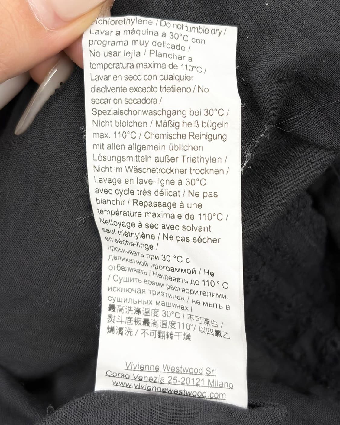 비비안 웨스트우드 앵글로 마니아 블랙 스케이터 원피스  상품이미지9
