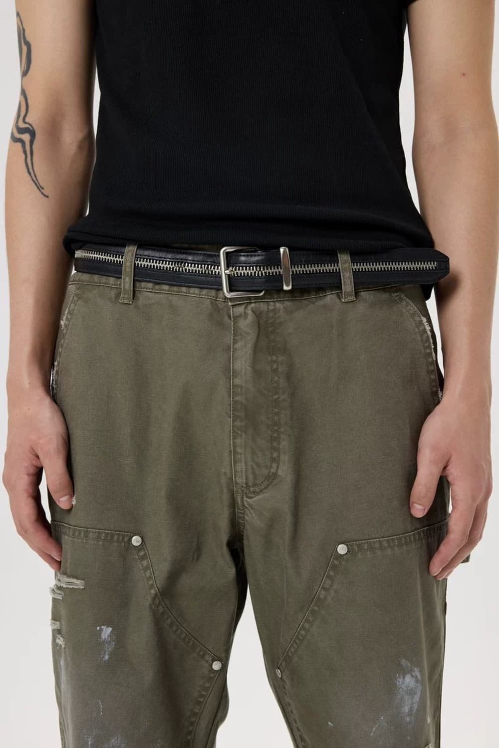 B.access leather zipper belt 상품이미지2