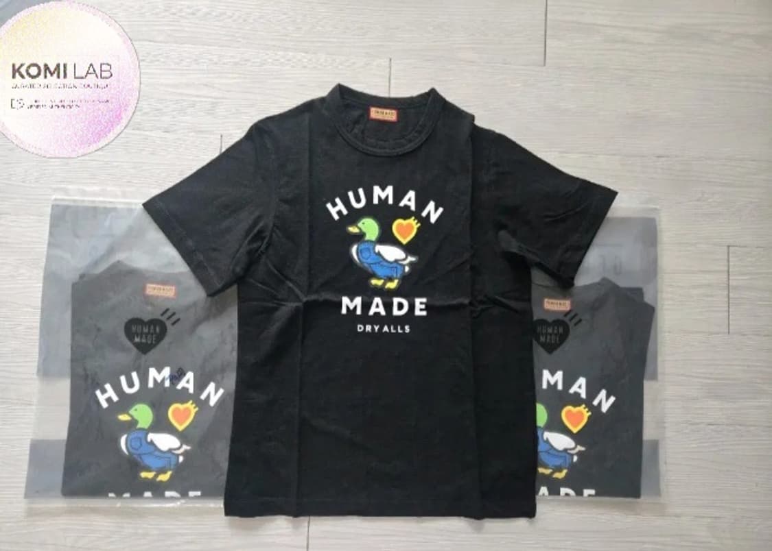 [새상품] 휴먼메이드 빅 반팔 티셔츠 (블랙) 상품이미지1