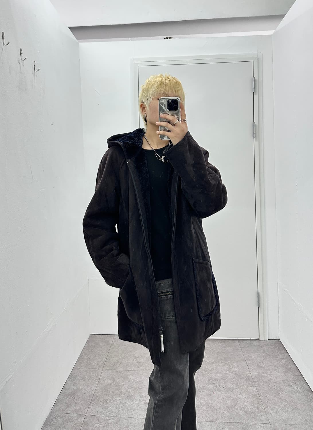 Comme Ca Ism suede fur jacket 상품이미지5
