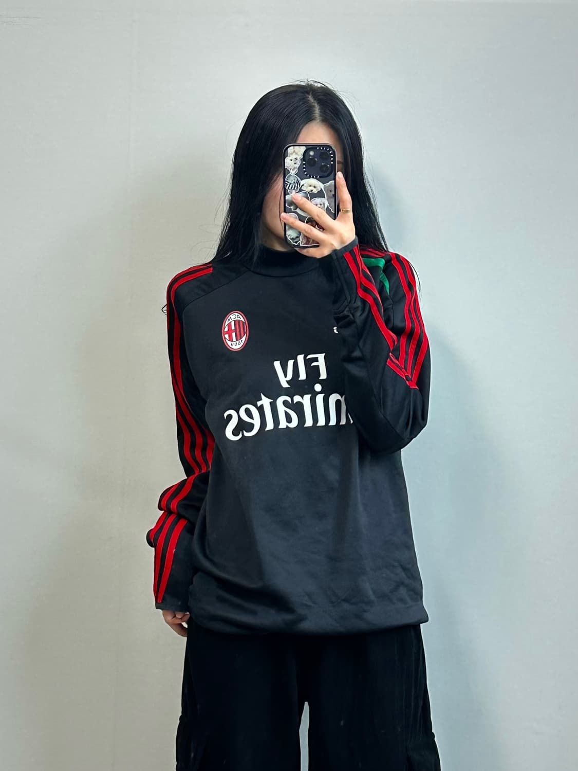 아디다스 ac밀란 블랙 트레이닝 드릴탑 상품이미지1