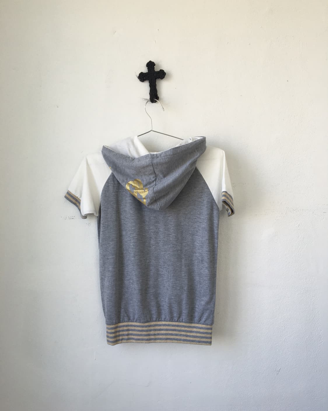 Half sleeve hood zip up 상품이미지2