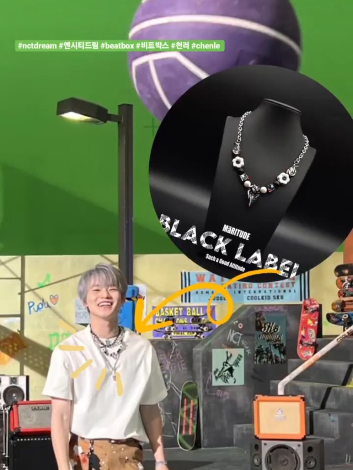 <던밀스, NCT 등 착용> 마리튜드 수제 비즈 펜던트 목걸이 상품이미지4