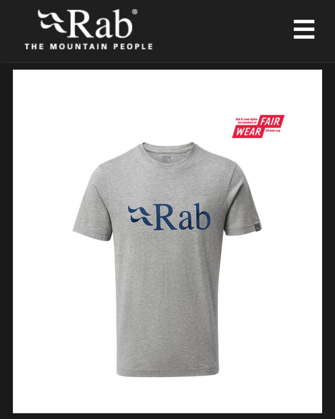 Rab Stance Logo Tee 상품이미지1