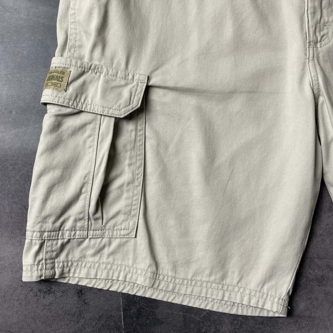 WRANGLER 랭글러 빈티지 아이보리 카고 하프 팬츠 A00788 상품이미지4