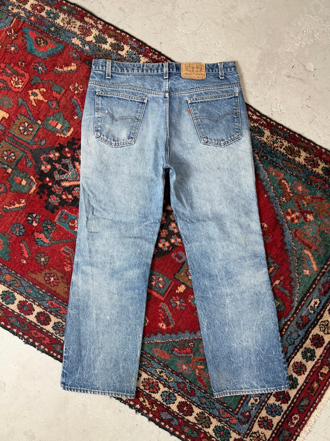 80's USA Made 빈티지 리바이스 517 오렌지탭 부츠컷 상품이미지4