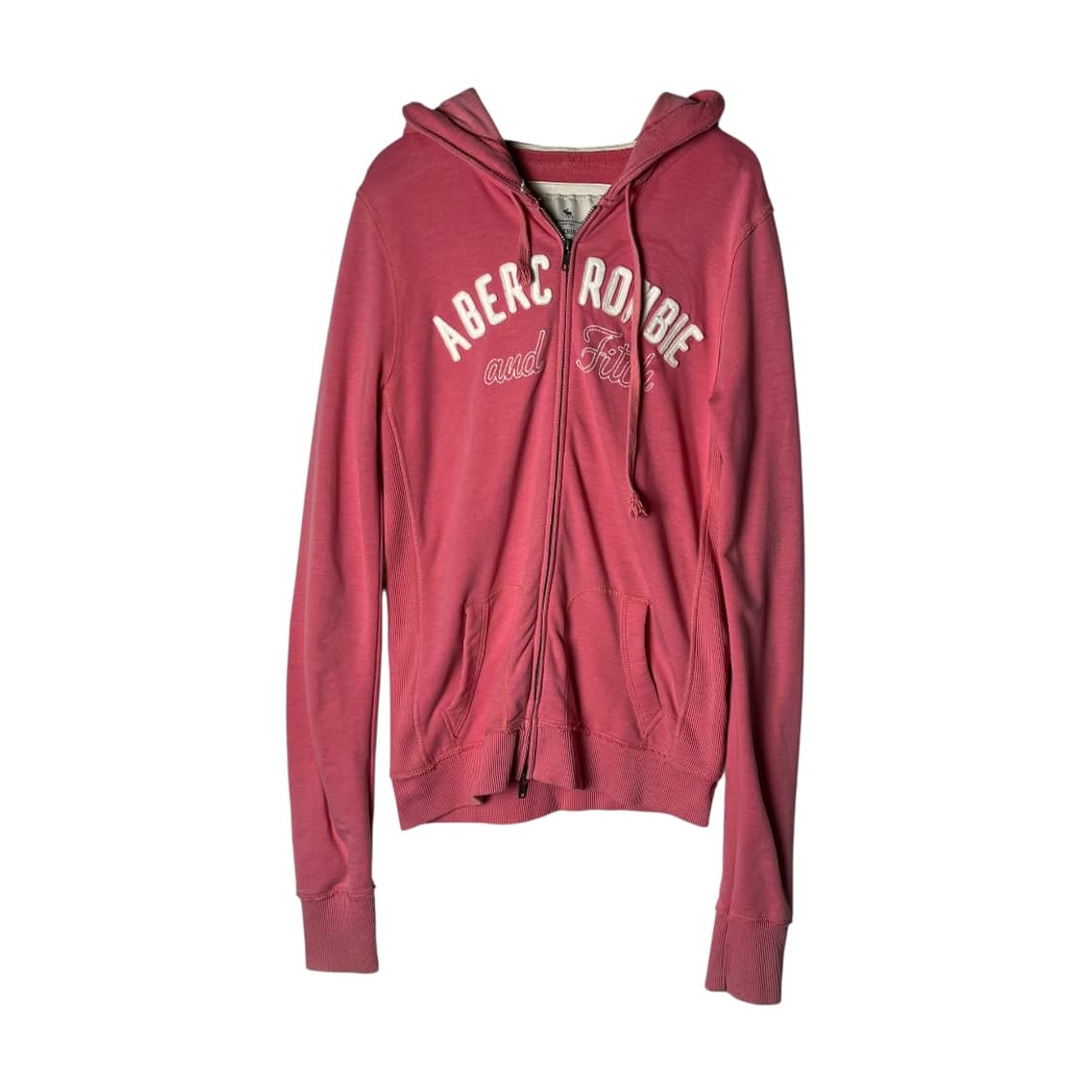 [A&F] 아베크롬비 딱붙 y2k 핑크 후드집업 상품이미지1