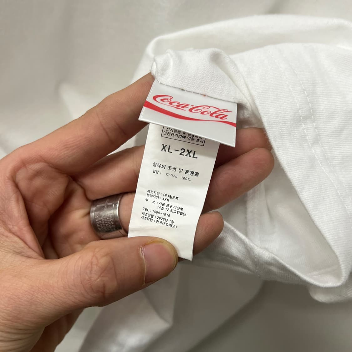 COCA COLA 코카콜라 야자수 그래픽 반팔티 XL~2XL 상품이미지5