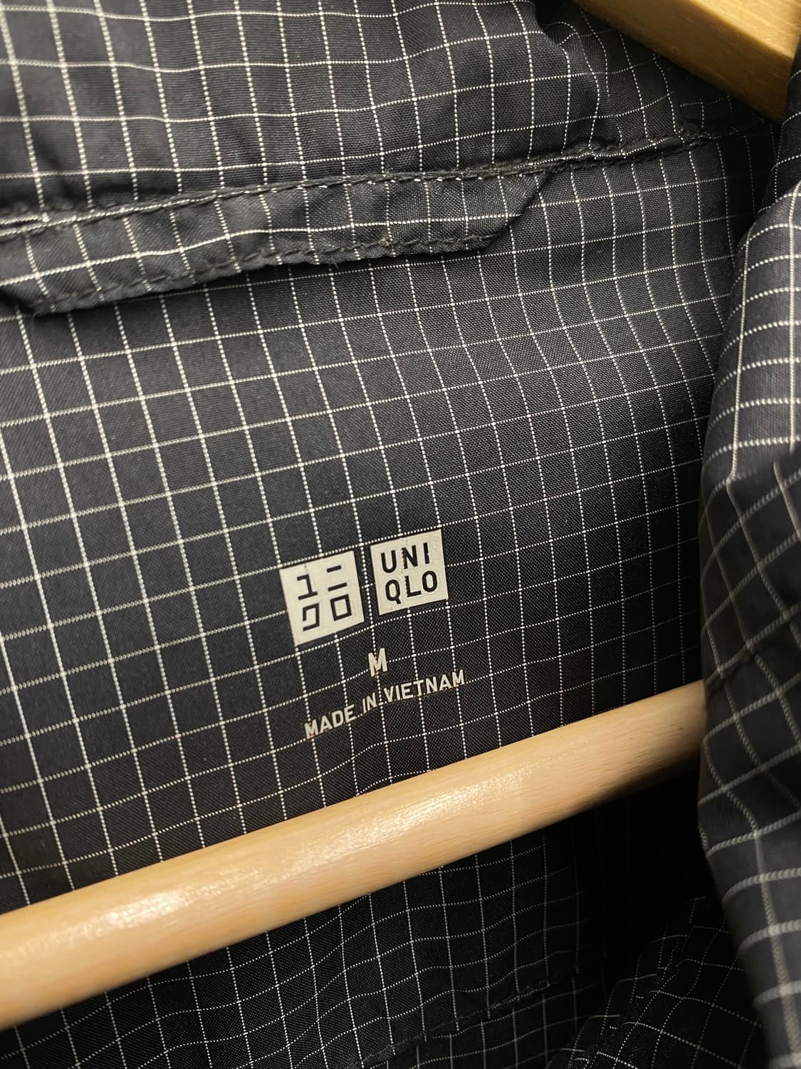 [M] UNIQLO 유니클로 체크 후드 윈드브레이커 상품이미지5