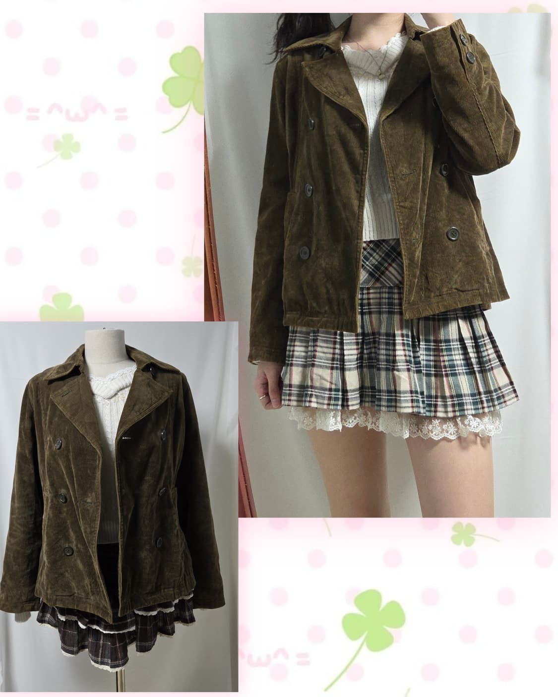 시네마클럽 올리브브라운 코듀로이 자켓 상품이미지2