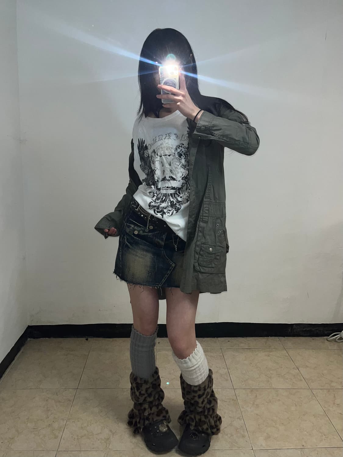 TBJ jeans 그런지 카키 야상 자켓 상품이미지2