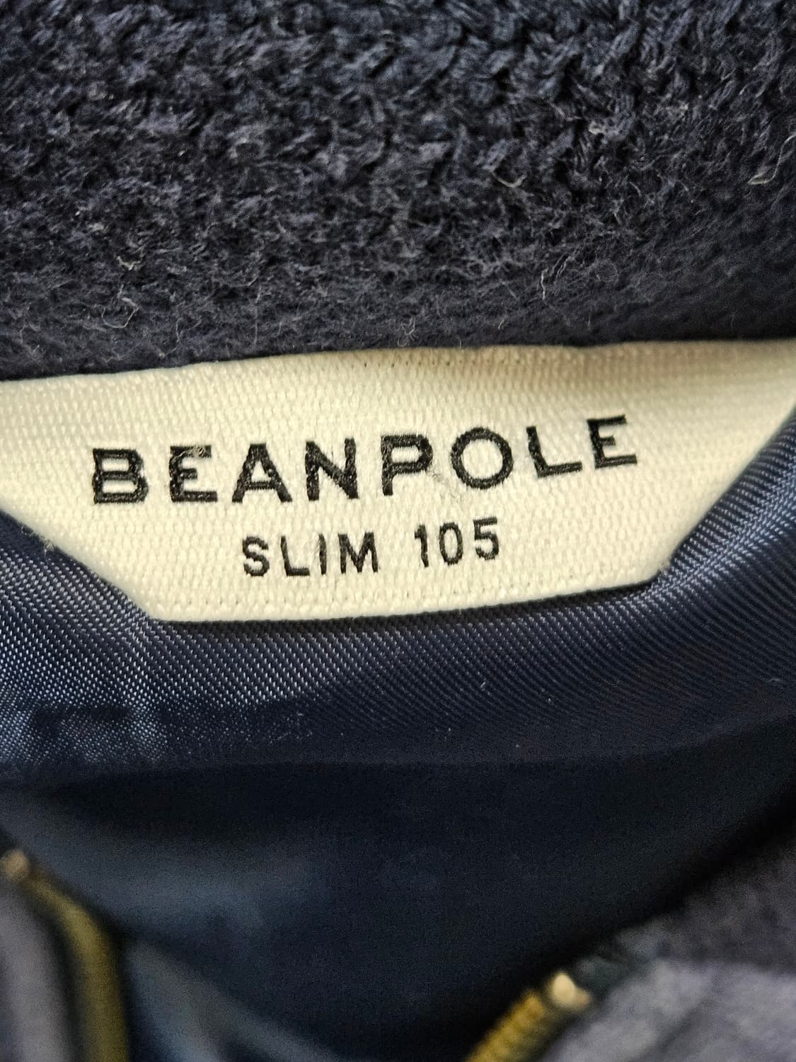 빈폴 니트집업 헤비 봄버자켓 블루종 항공점퍼 집업 코튼니트 100 상품이미지2