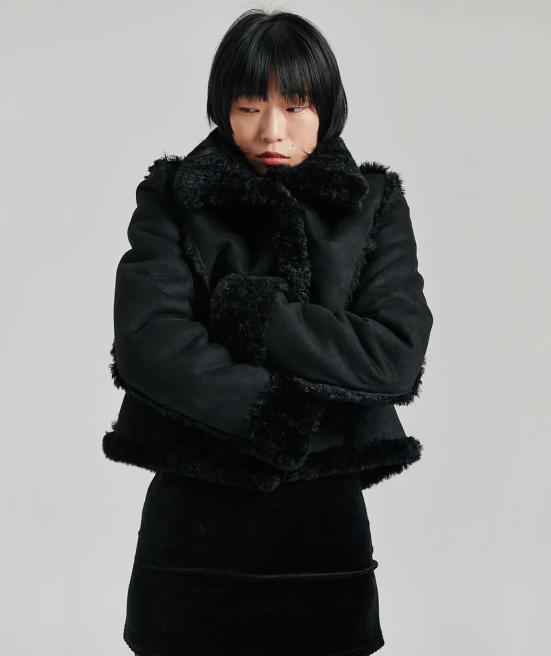 큐리티 무스탕 자켓 상품이미지1