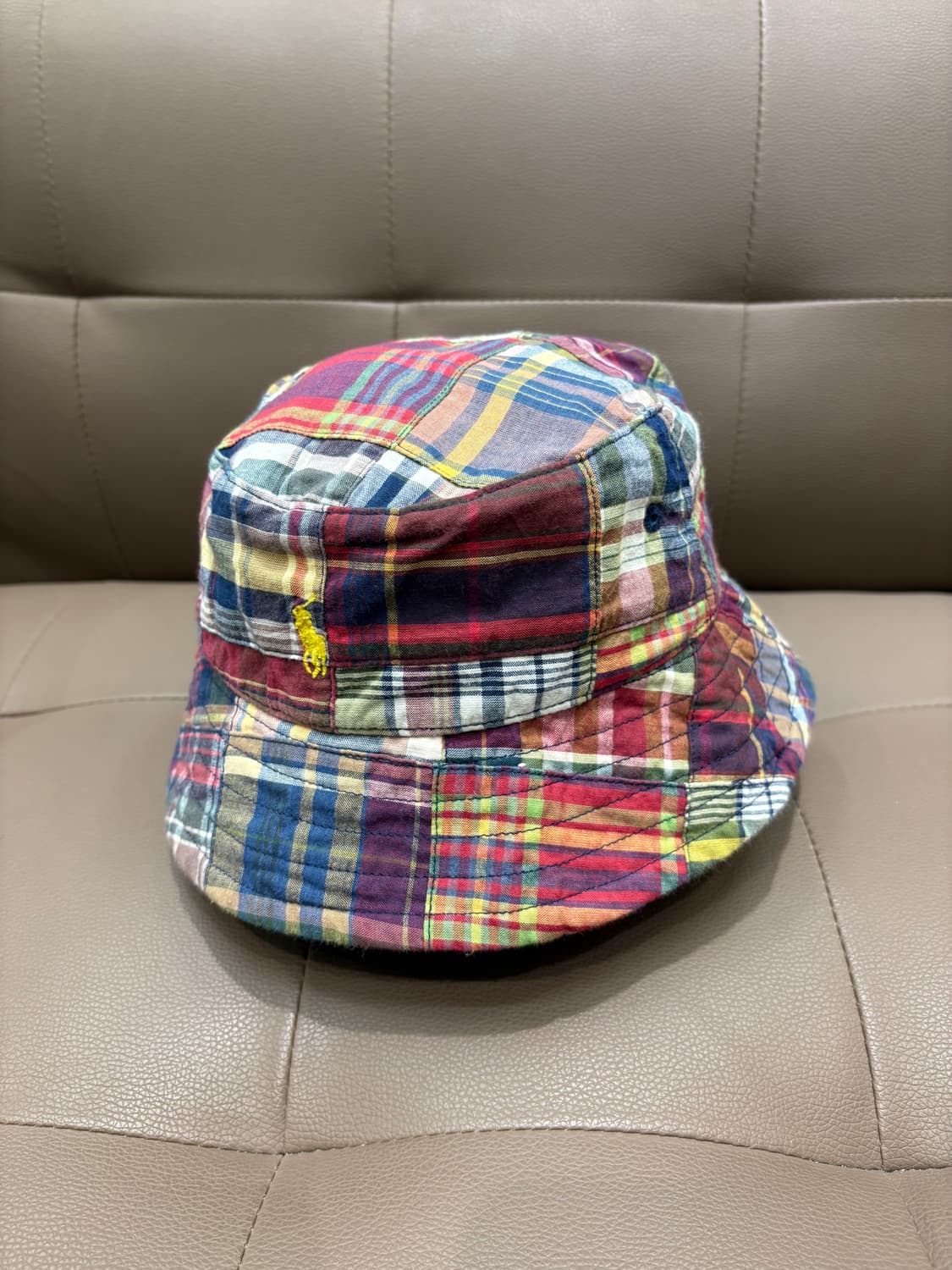 폴로 랄프로렌 마드라스 패턴 버킷햇 상품이미지2