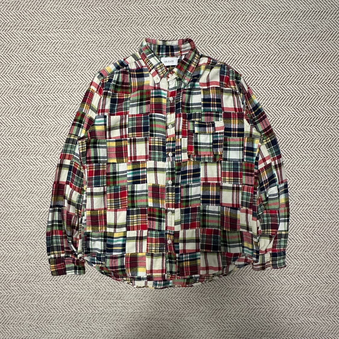 CAL O LINE japan made patchwork shirt 상품이미지1