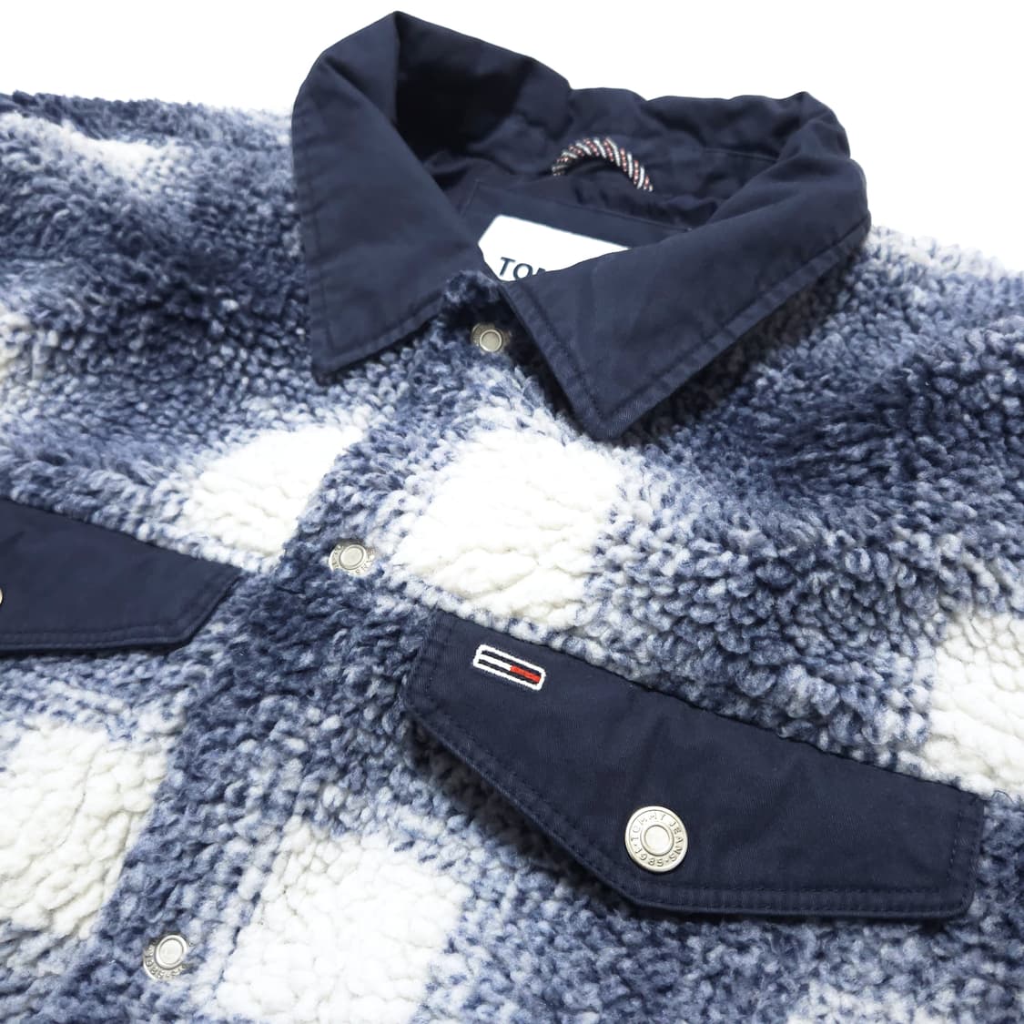 타미 진스 포켓 셰르파 체크 트러커 자켓 상품이미지4