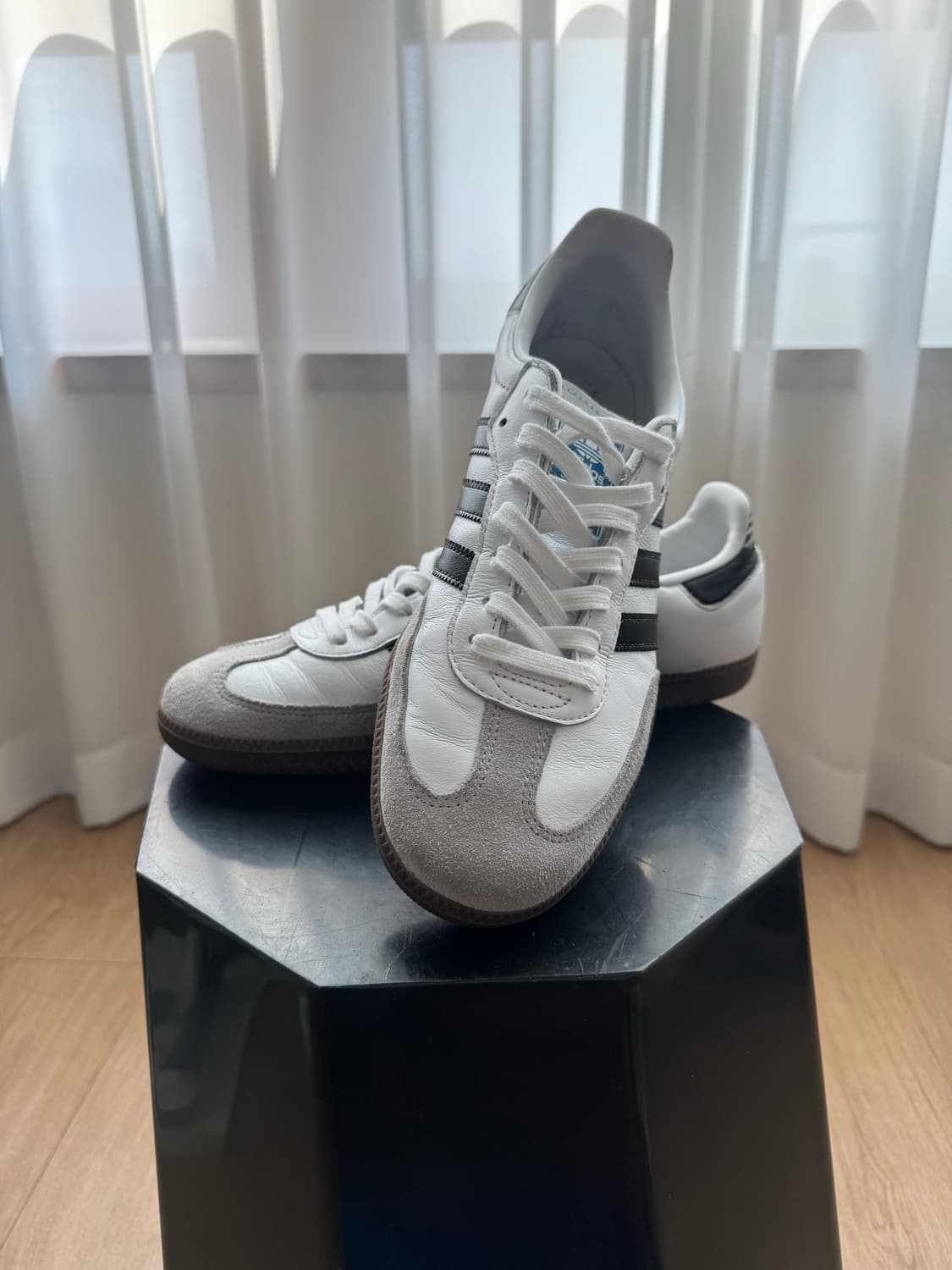 [280] 아디다스 삼바 OG 화이트 블랙 - 쇼핑몰 촬영용 S급 상품이미지10