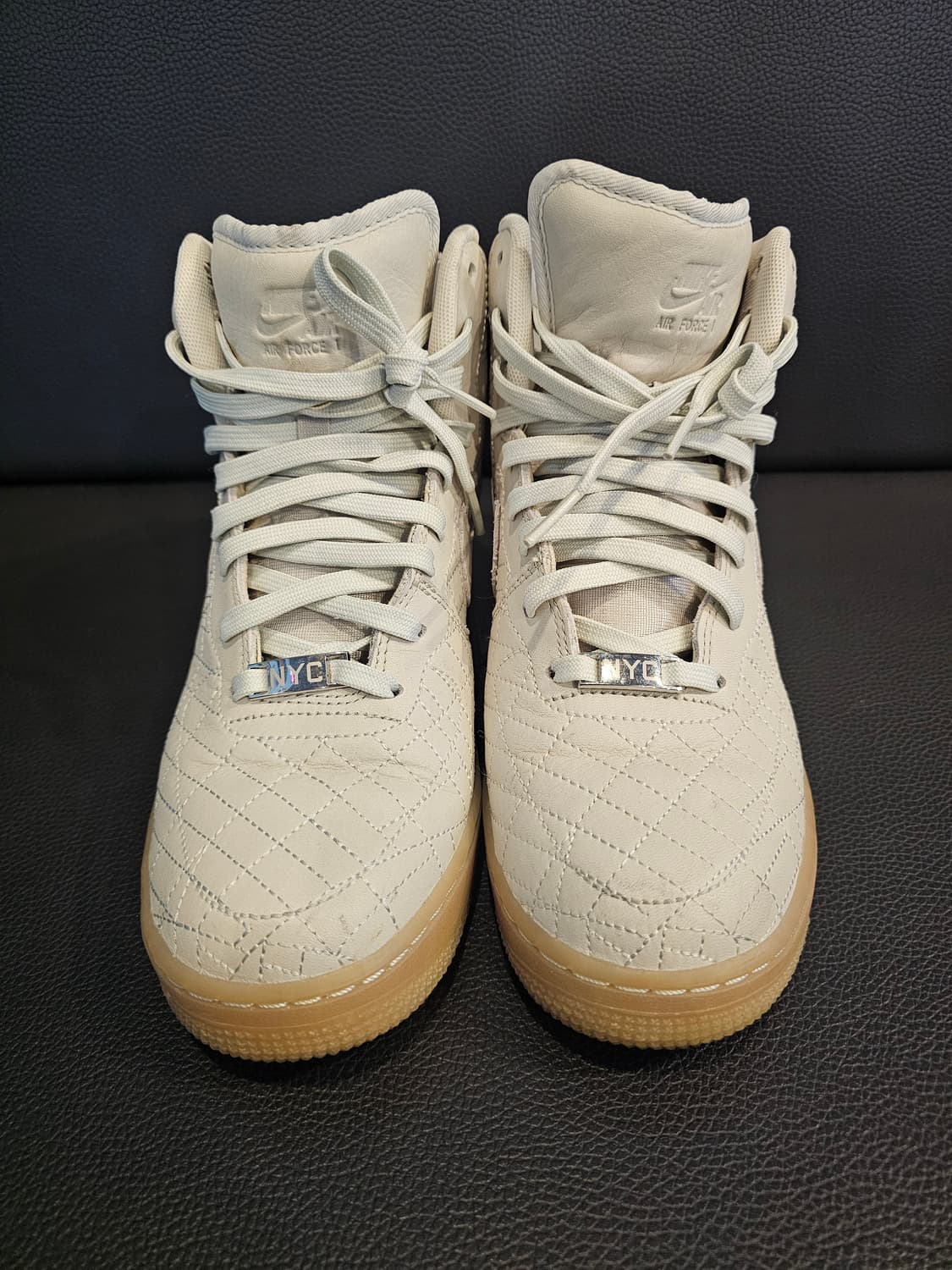나이키 에어포스1 하이 퀼트 베이지 뉴욕시티백 상품이미지3